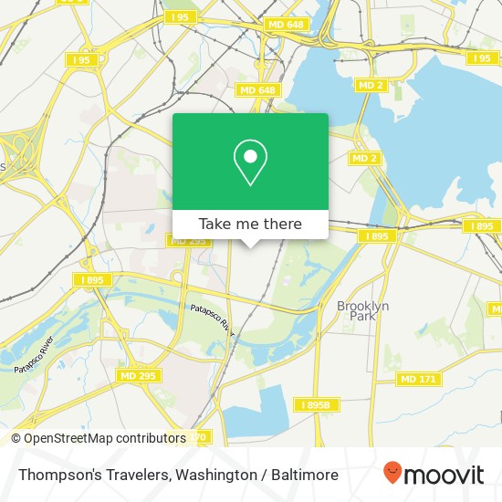 Thompson's Travelers map