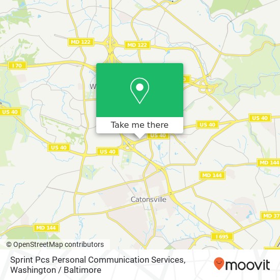 Sprint Pcs Personal Communication Services map