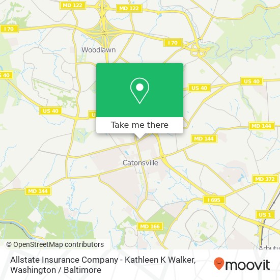 Mapa de Allstate Insurance Company - Kathleen K Walker