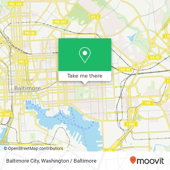 Baltimore City map