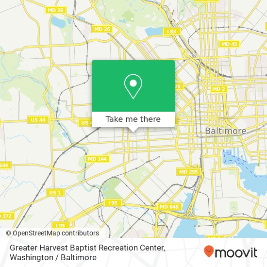 Greater Harvest Baptist Recreation Center map