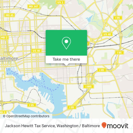 Jackson Hewitt Tax Service map