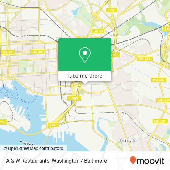 A & W Restaurants map