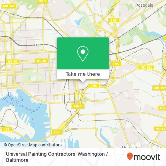 Universal Painting Contractors map