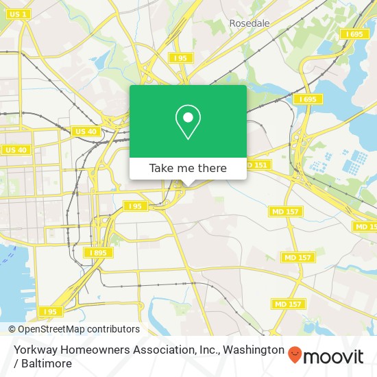 Yorkway Homeowners Association, Inc. map