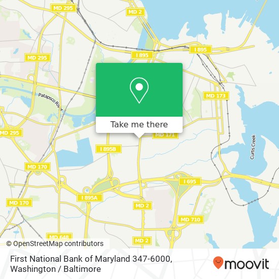 Mapa de First National Bank of Maryland 347-6000