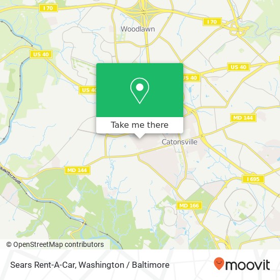 Mapa de Sears Rent-A-Car