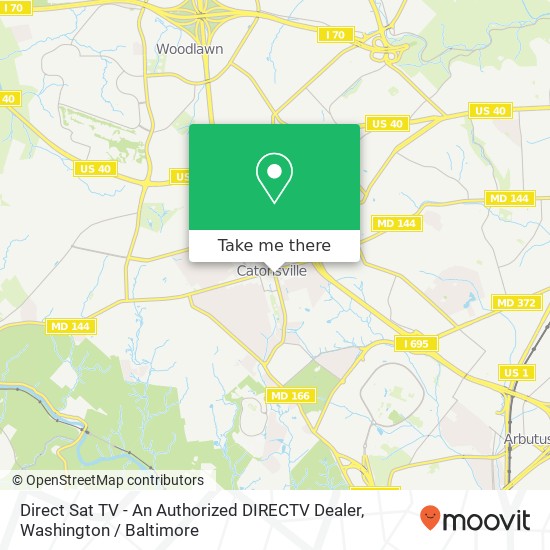 Direct Sat TV - An Authorized DIRECTV Dealer map