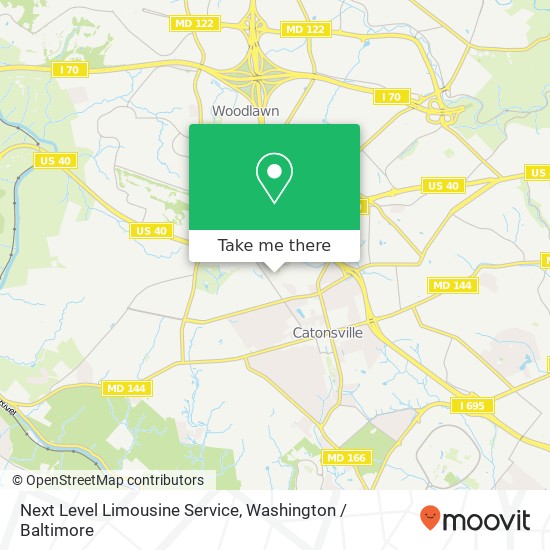 Mapa de Next Level Limousine Service