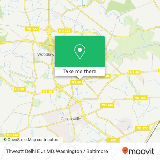 Mapa de Thweatt Delhi E Jr MD