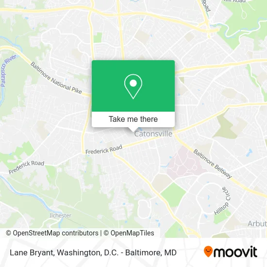 Lane Bryant map