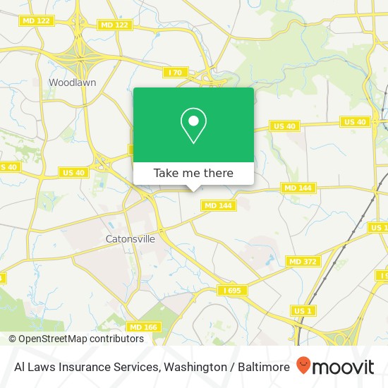 Al Laws Insurance Services map