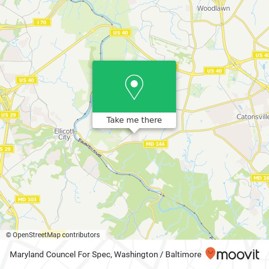 Mapa de Maryland Councel For Spec