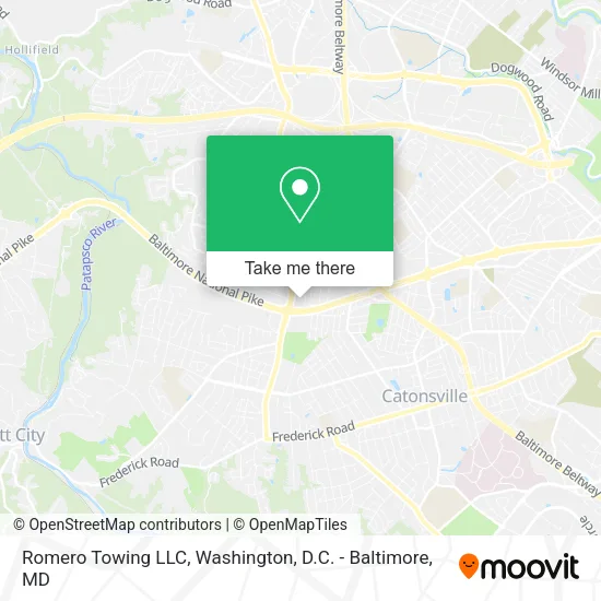 Mapa de Romero Towing LLC