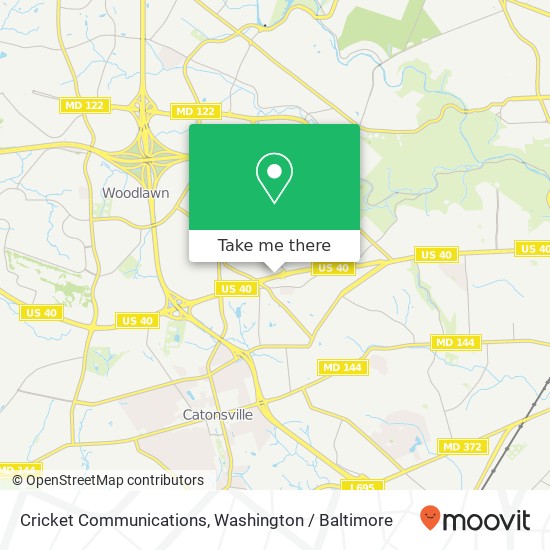 Mapa de Cricket Communications