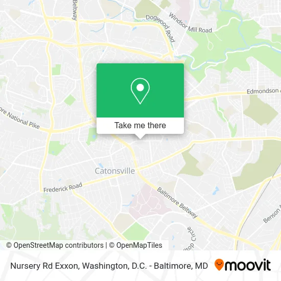 Nursery Rd Exxon map