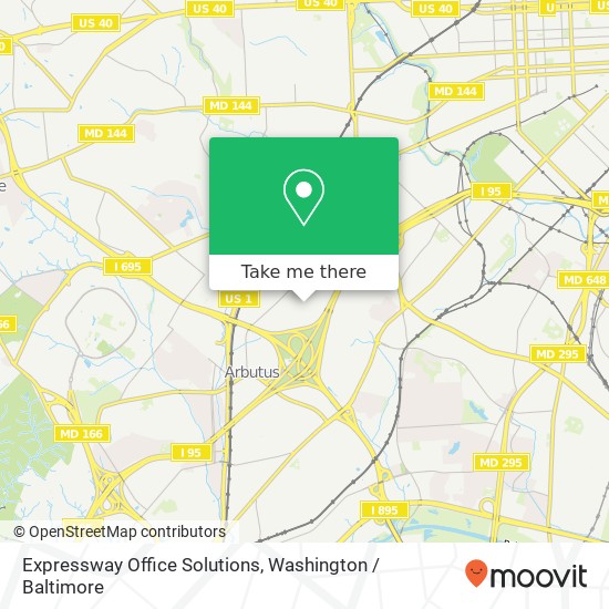 Expressway Office Solutions map