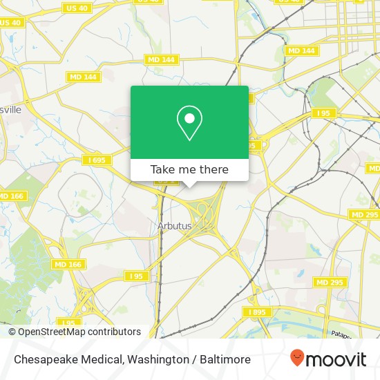 Chesapeake Medical map