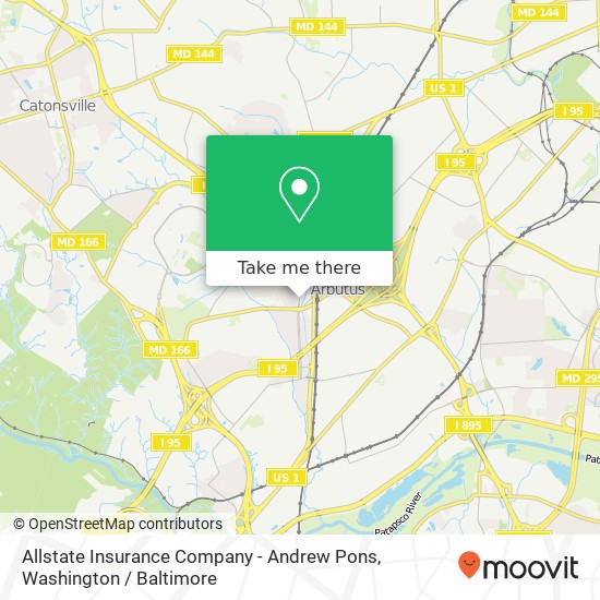 Allstate Insurance Company - Andrew Pons map