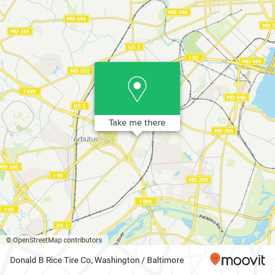 Mapa de Donald B Rice Tire Co