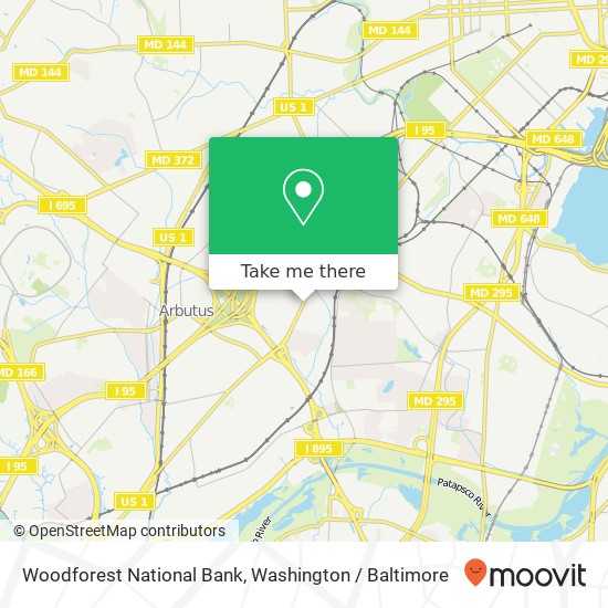 Woodforest National Bank map