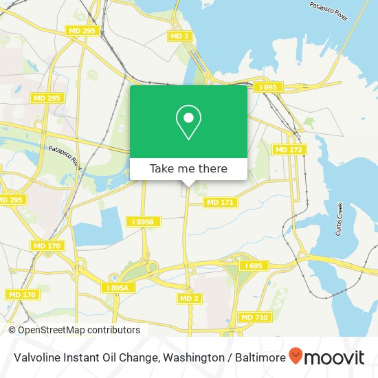 Mapa de Valvoline Instant Oil Change