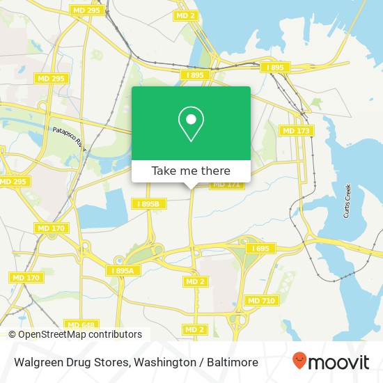 Mapa de Walgreen Drug Stores