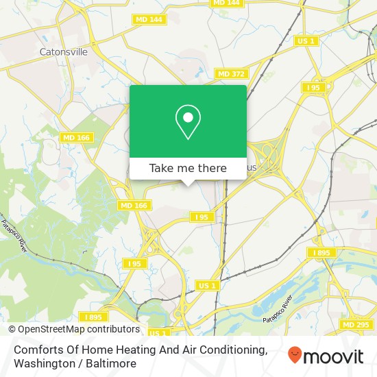 Comforts Of Home Heating And Air Conditioning map