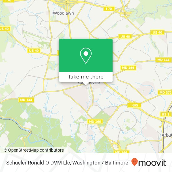 Mapa de Schueler Ronald O DVM Llc