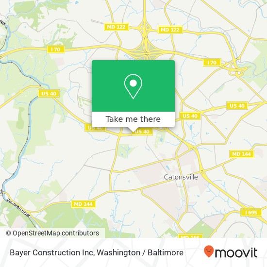 Bayer Construction Inc map