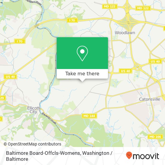 Mapa de Baltimore Board-Offcls-Womens