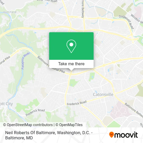 Neil Roberts Of Baltimore map