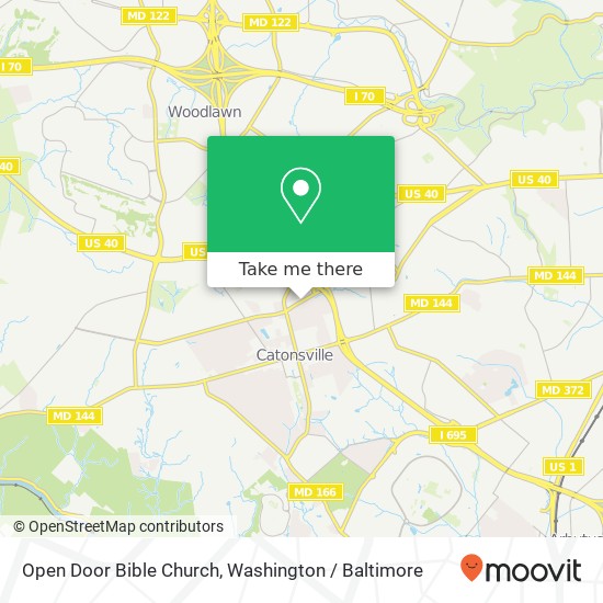 Mapa de Open Door Bible Church