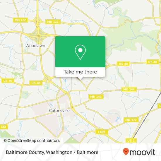 Mapa de Baltimore County