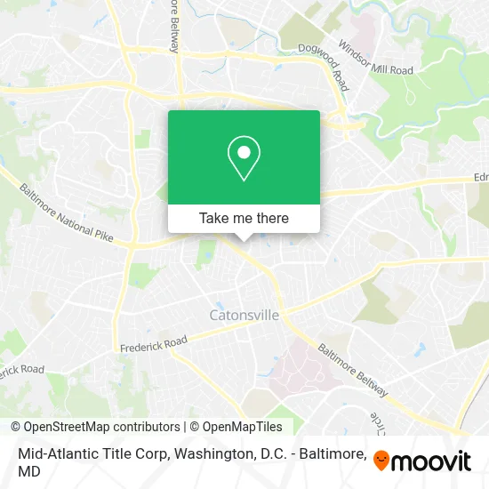 Mid-Atlantic Title Corp map