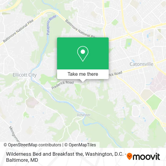 Wilderness Bed and Breakfast the map