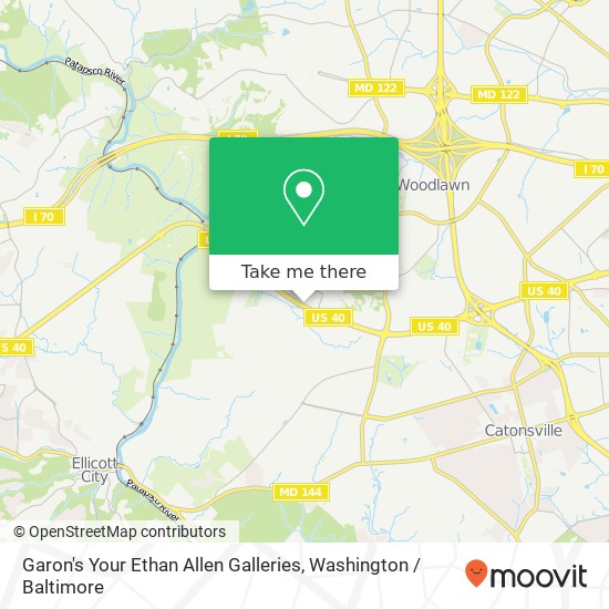 Garon's Your Ethan Allen Galleries map