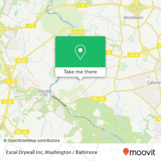 Mapa de Excel Drywall Inc