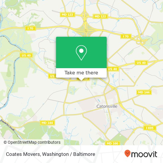 Mapa de Coates Movers