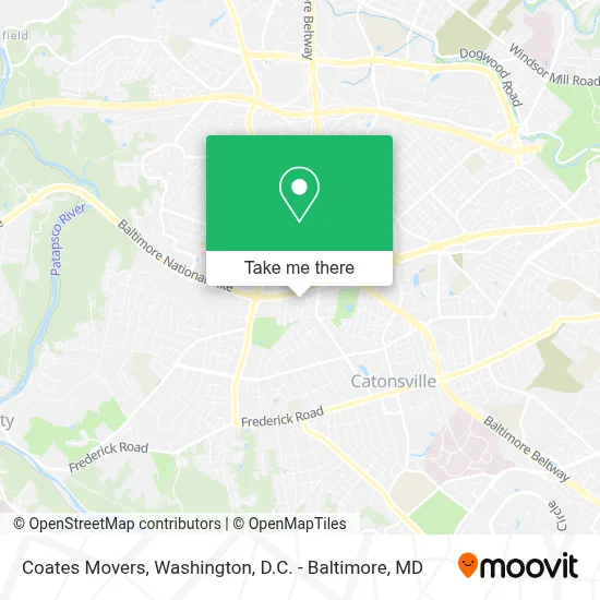 Coates Movers map