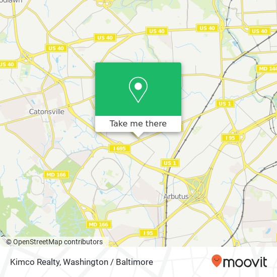 Kimco Realty map