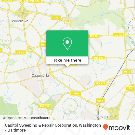 Capitol Sweeping & Repair Corporation map