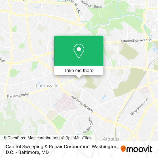 Capitol Sweeping & Repair Corporation map