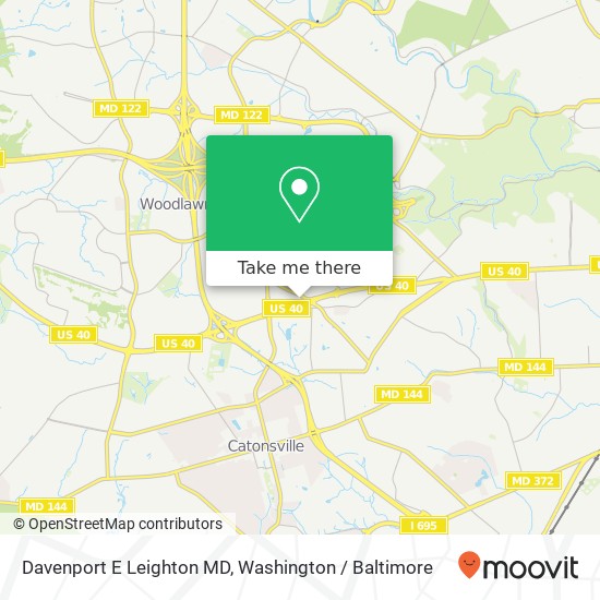 Davenport E Leighton MD map