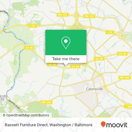 Bassett Furniture Direct map