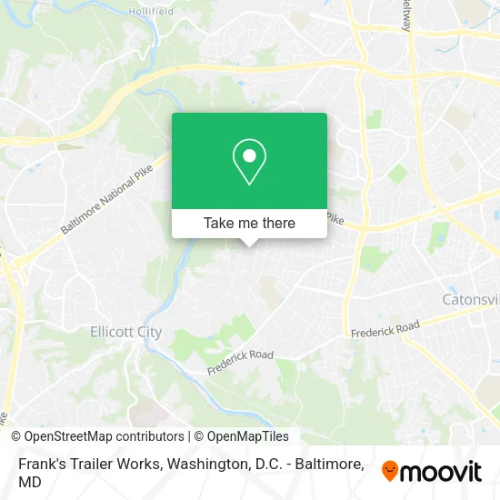 Frank's Trailer Works map