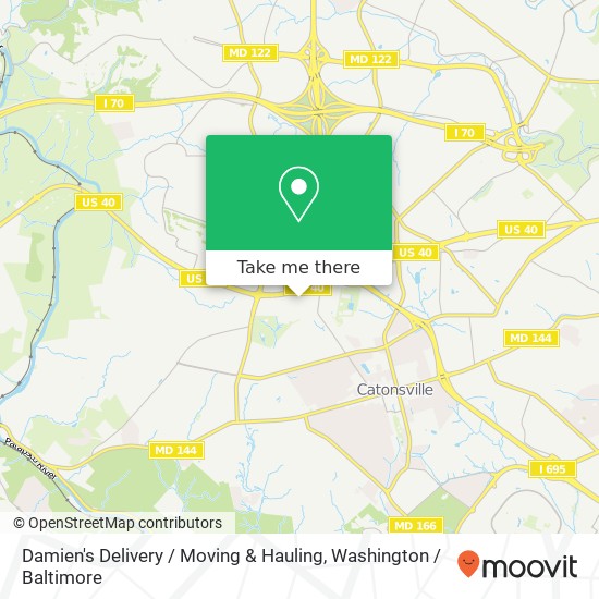 Damien's Delivery / Moving & Hauling map