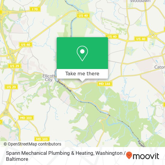 Mapa de Spann Mechanical Plumbing & Heating