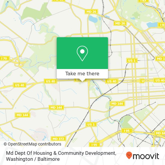 Mapa de Md Dept Of Housing & Community Development