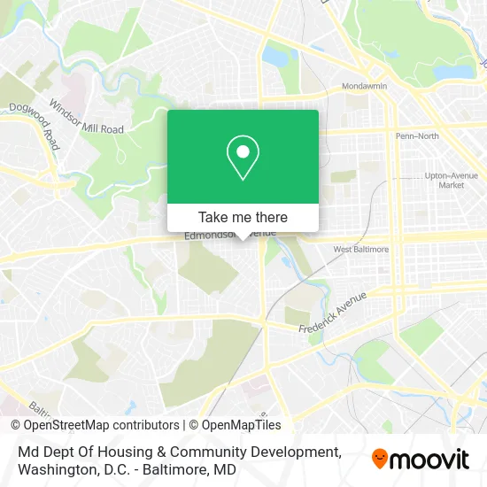 Md Dept Of Housing & Community Development map